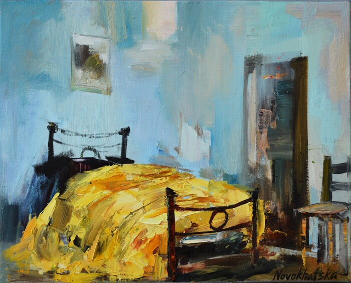 Yellow bed par Olga Novokhatska
