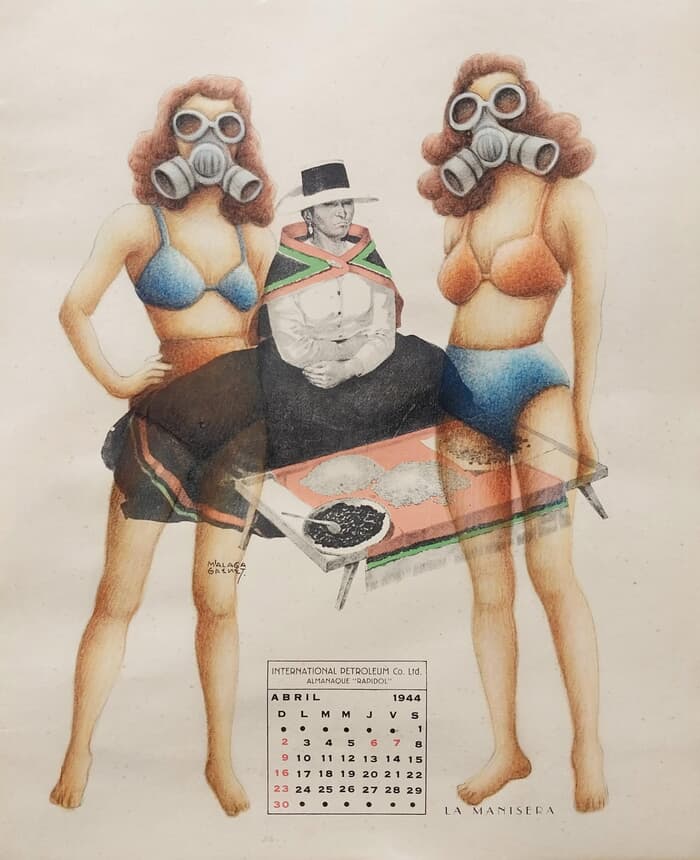 "A New American Dream" series (two girls with masks) by Gonzalo Garcia Callegari