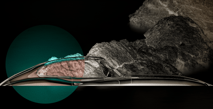 Jaguar Type E Chroma Rocks 04 Cross color soft  by Bruno Houdayer