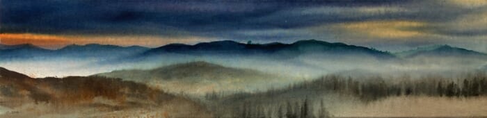 Brume au crépuscule par Magalie Ors