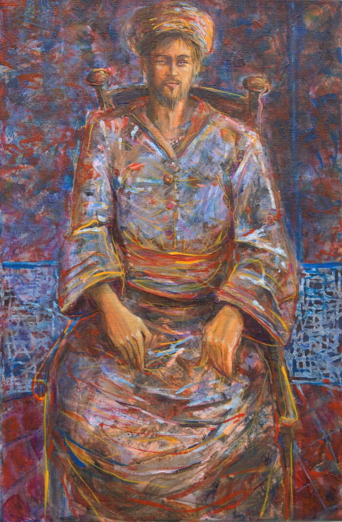 Comme un monument de sagesse, Zenji la regardait danser; comme la lune, elle abandonnait ses reflets au fond de ses yeux noirs immobiles. par François Pagé