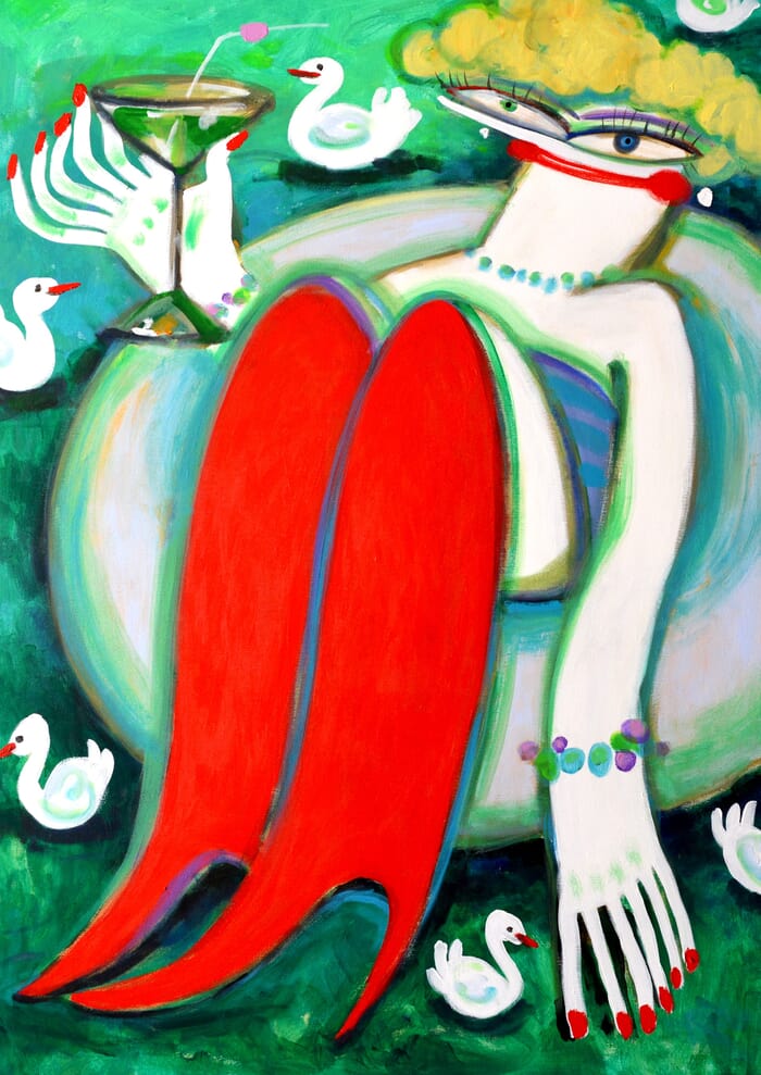 Swans whisper by Yana Medow