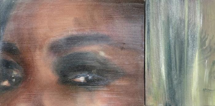 Lemon, Veiled Diptych by Georgia Peskett