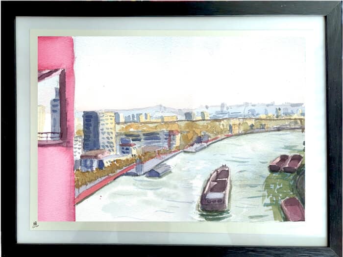 La seine a Ivry by Zeder