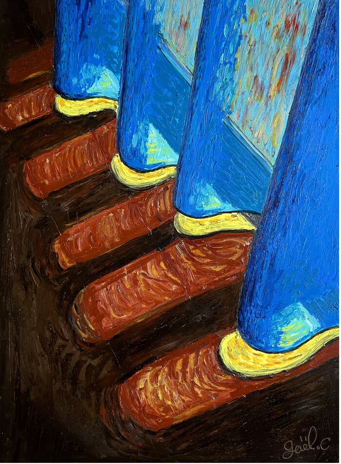 Bleu lin par Gaël Caron