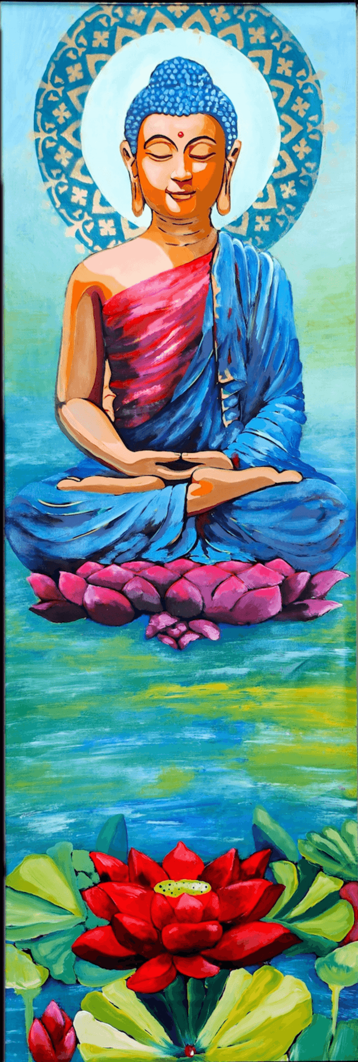 From chaos to calm by Poovi Art