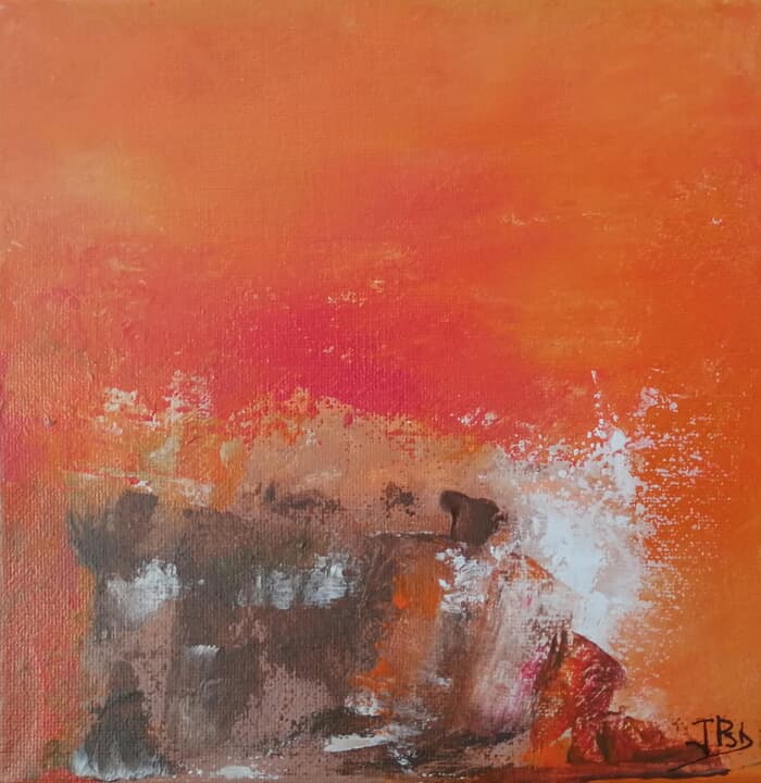 La vague et le rocher von Juliette Paredes