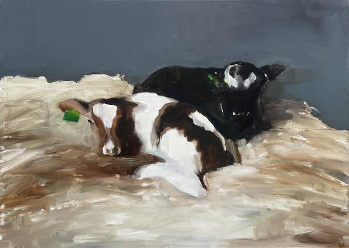 two calves von Elina Evstig