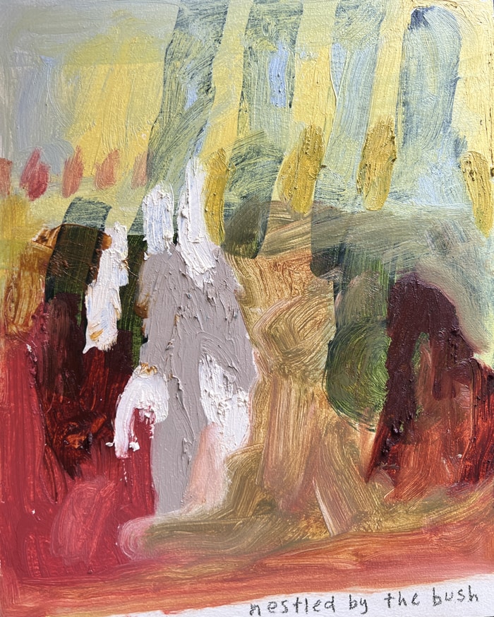 Nestled by the bush by Daisy Billowes