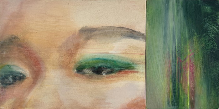 Green, Veiled Diptych by Georgia Peskett
