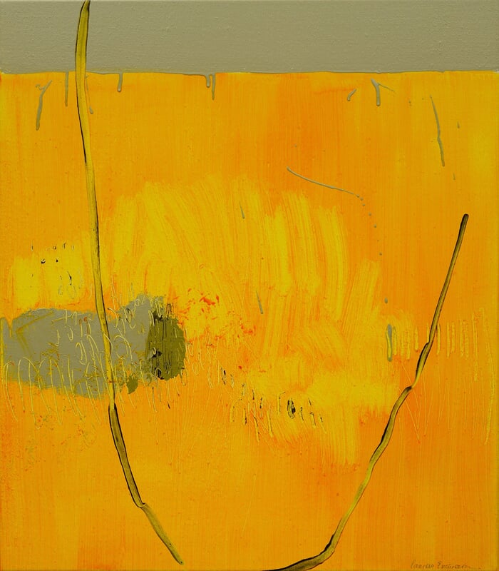 Stoupa, September 30 ... there was an incredible, intense orange sunset last night von Larissa Eremeeva