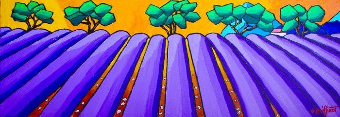 Champs de lavandes en Provence II by Olivier Boissinot