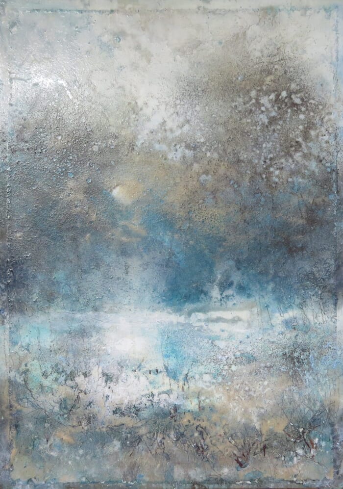 Gold - Blau by Renate Fäth