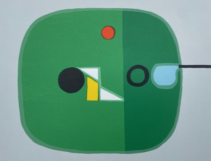 Ice pool I (green) by Hetty Haxworth