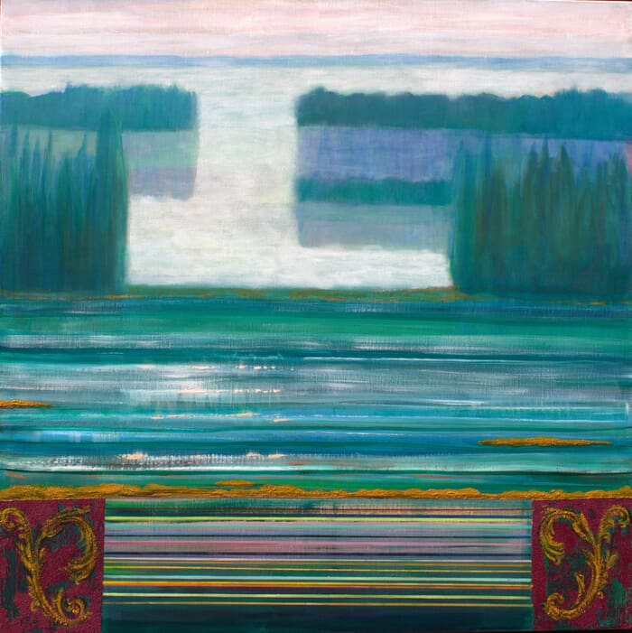 Une chambre avec vue juste pour nous ! Depuis le jardin français, c’est ici que je peins la première gelée blanche et vous donne un ailleurs. par François Pagé