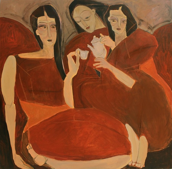 A Quietness Draped in Red by Edina Gulyas