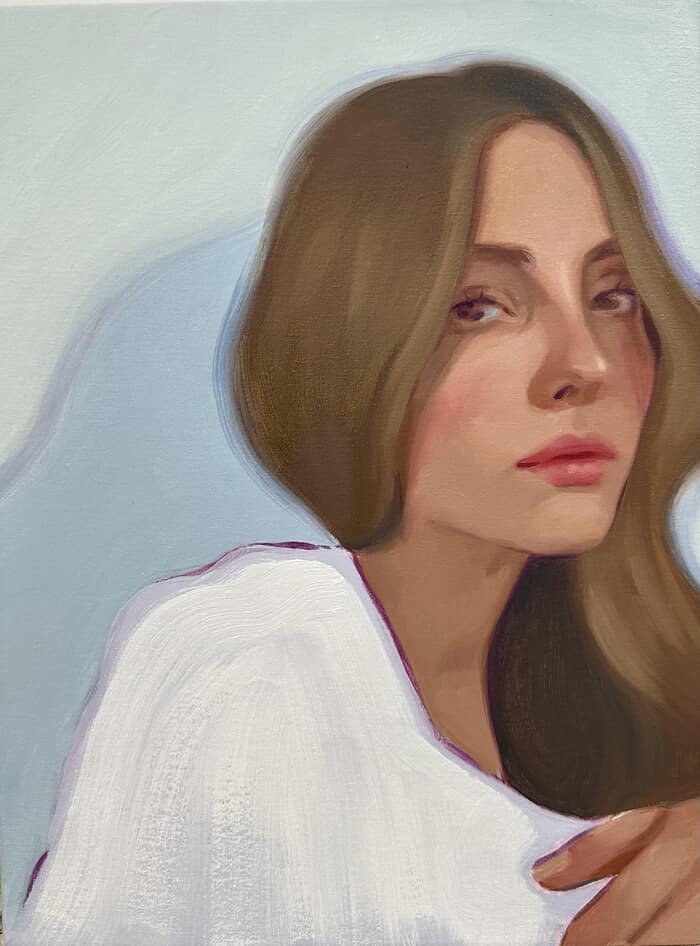 White shirt fragment by Lorena Frías