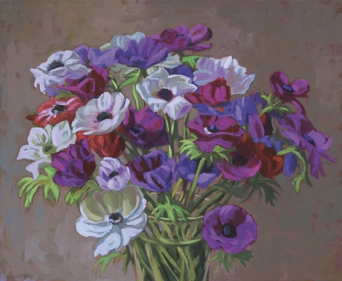 Anémones von Hélène Courtois-Redouté