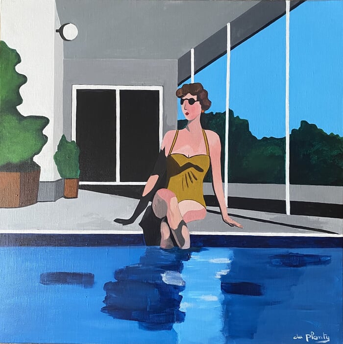 Au bord de la piscine von Anne Du Planty