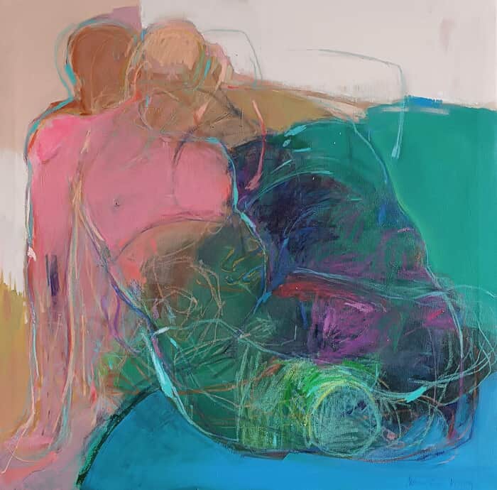 Finding The Calm Within You (80x80cm) von Magdalena Morey