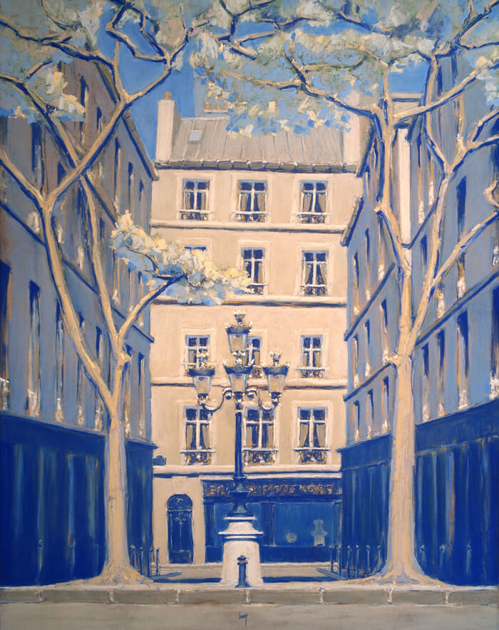Place Furstemberg bleue, Paris by François Cusson