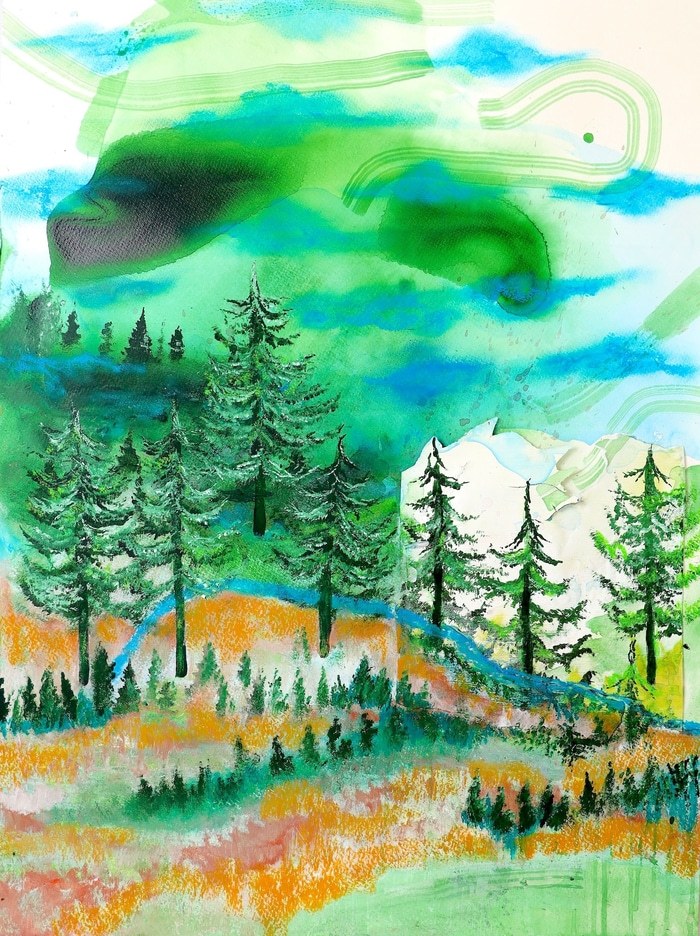 Whispers of pine by Poovi Art