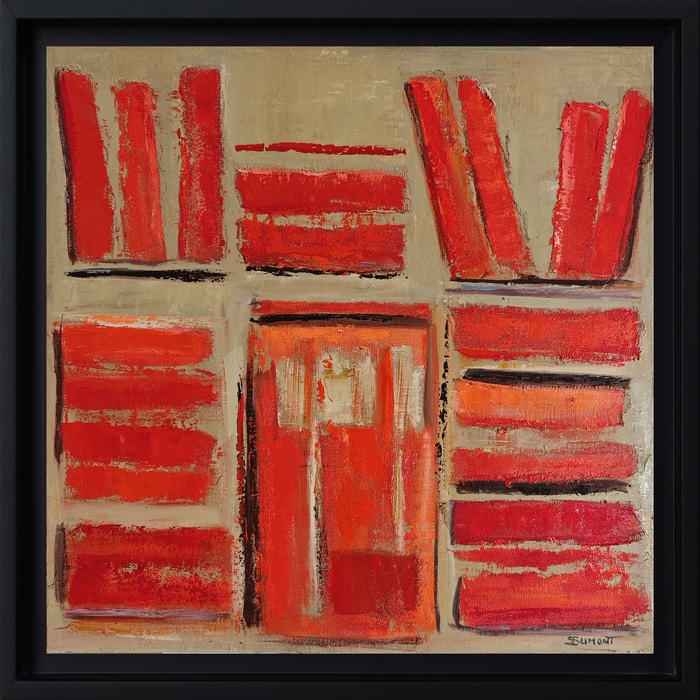 Les reliures rouges par Sophie Dumont