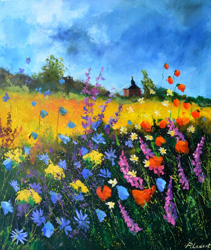 Old chapel in summer  by Pol Ledent