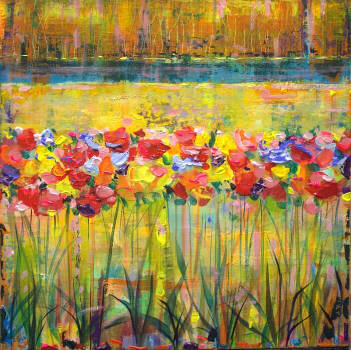 Pour te faire rêver et rendre le temps moins monotone, je t'avais inventer un printemps en automne.  par François Pagé