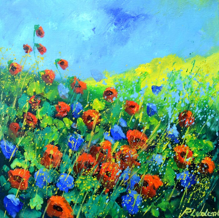 Red poppies  by Pol Ledent