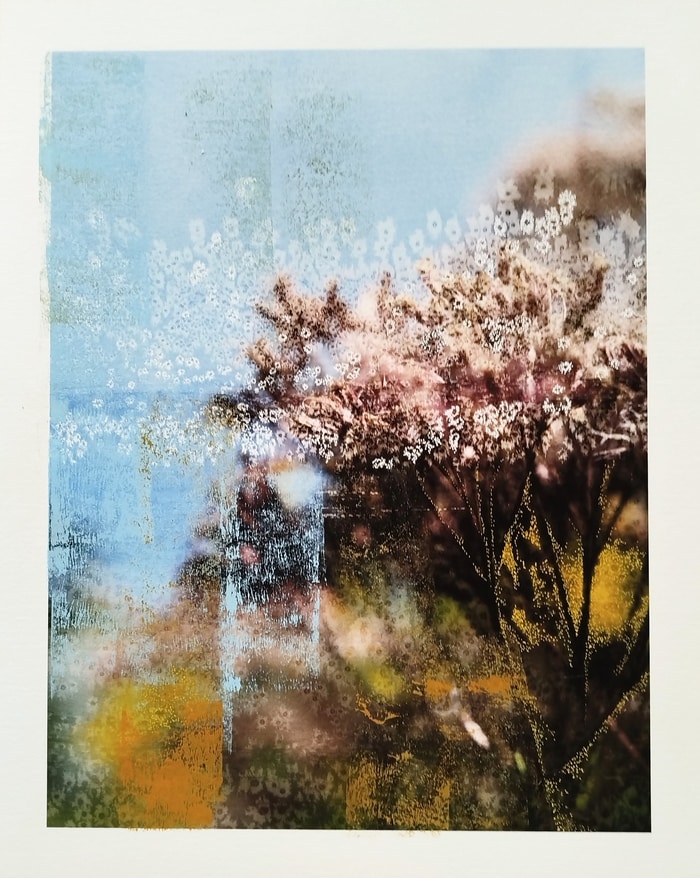 La Dolcezza - Painting on print by Jérôme Pergolesi