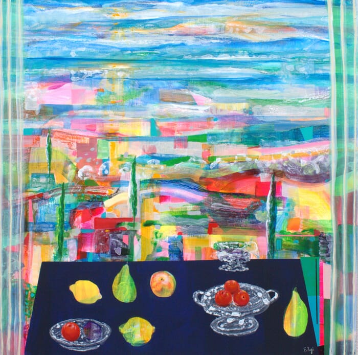 C'était un matin frais et sucré, tu m'avais dit ta préférence pour les prunes. by François Pagé