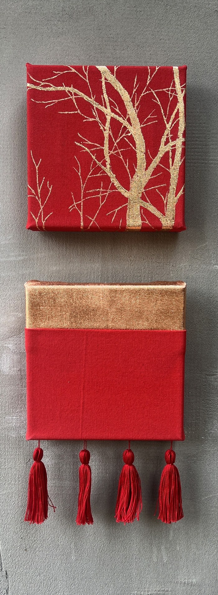 Red - 2, diptych by Olya Tereschuk