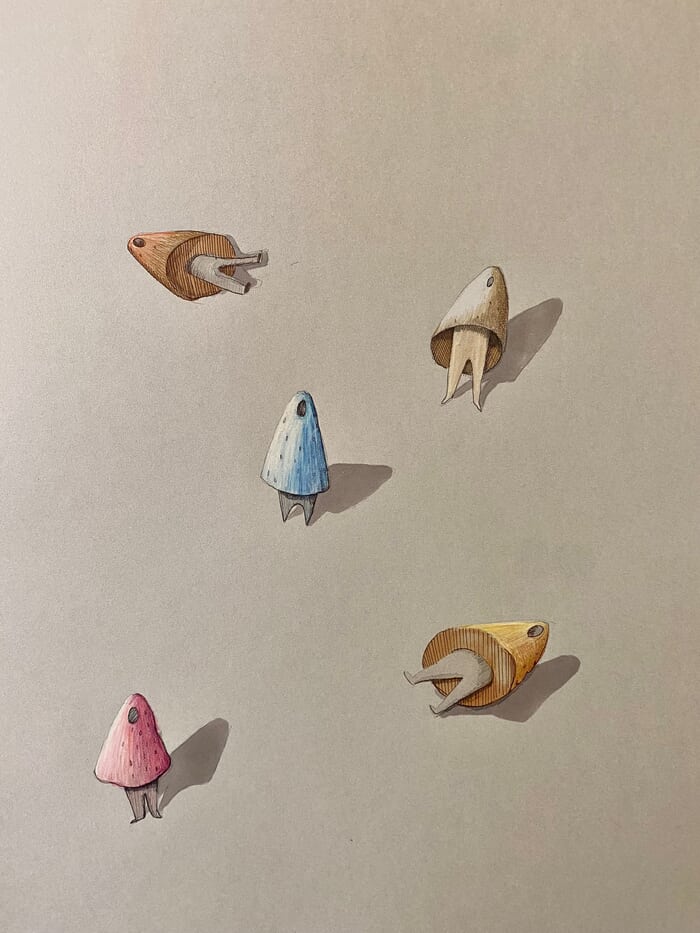 Pot people sketch 2 by Mat Cahill