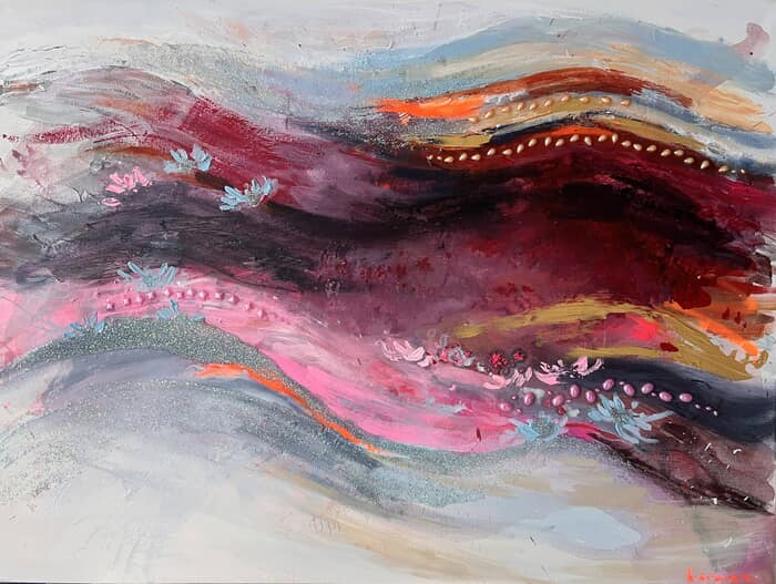 Crimson Horizon by Nataliia Karavan