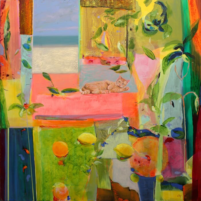 Au fond la mer tenait son immensité comme dans un Rothko. Dans la chambre de Paloma, les yeux grands ouverts de Mitsou gardaient secrètement les rêves intacts. par François Pagé