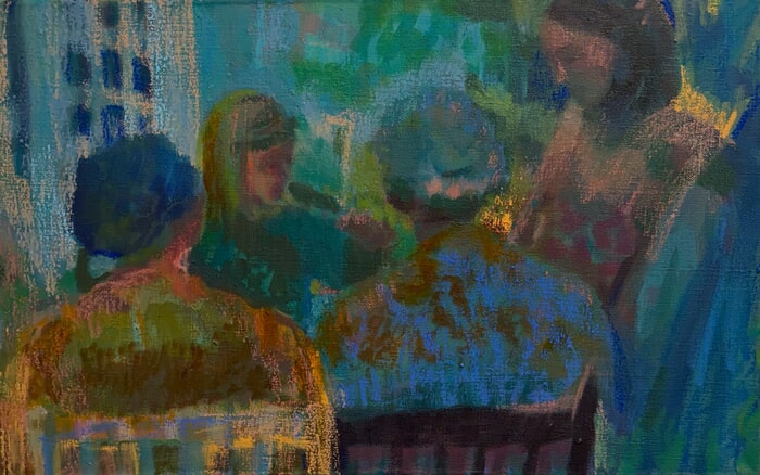 Lunch in June - Mothers and Daughters by Caroline Cornelius