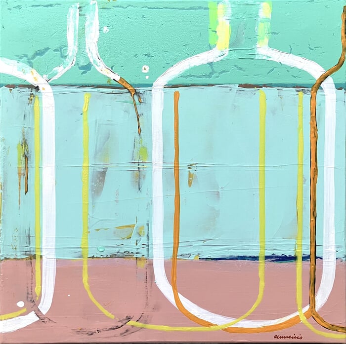 Compo bottles 8 by Anne Iris