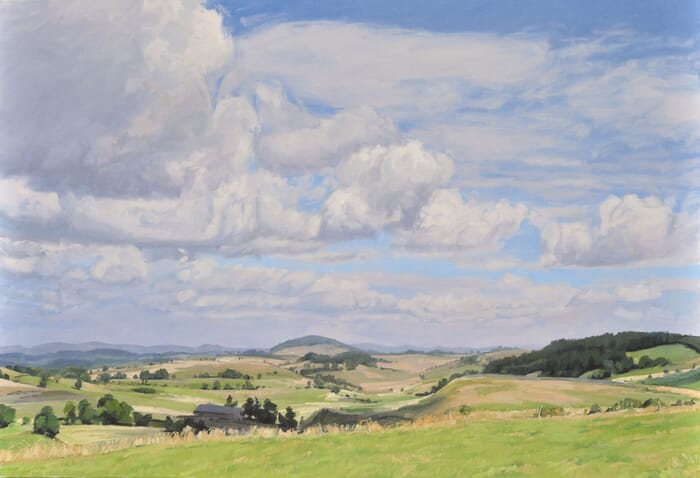 Summer light over the Velay Uplands par Anne Baudequin