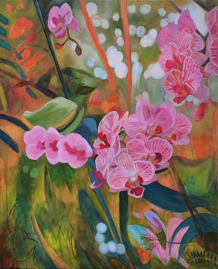 Les ailes des fleurs m'enveloppent par Valérie Auriel