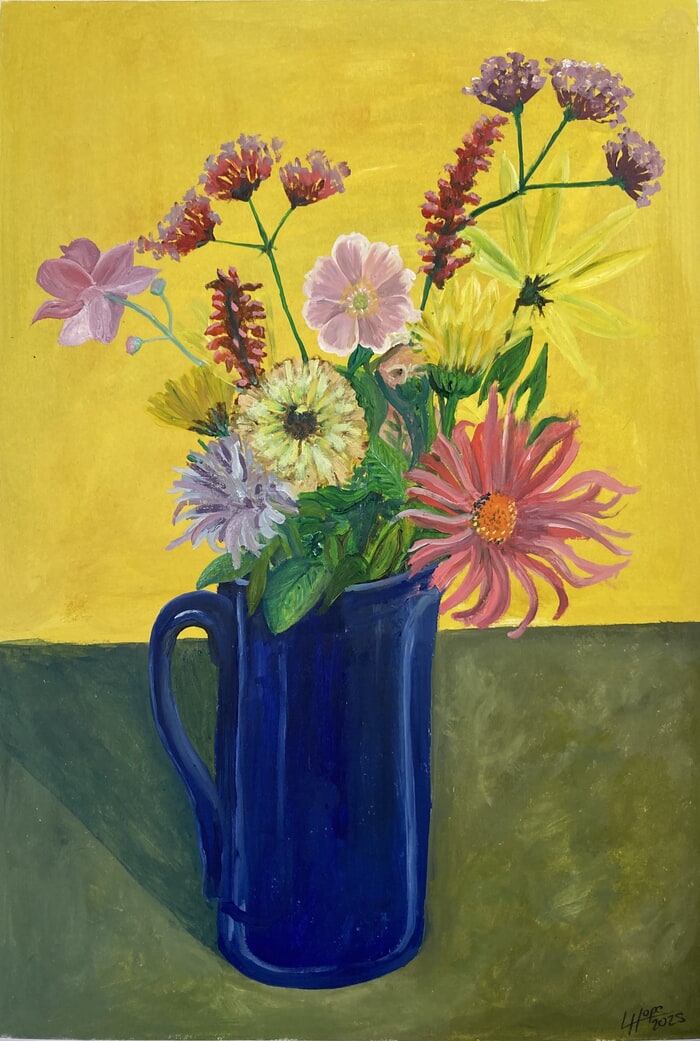 Flowers from the garden by Lorna Hope