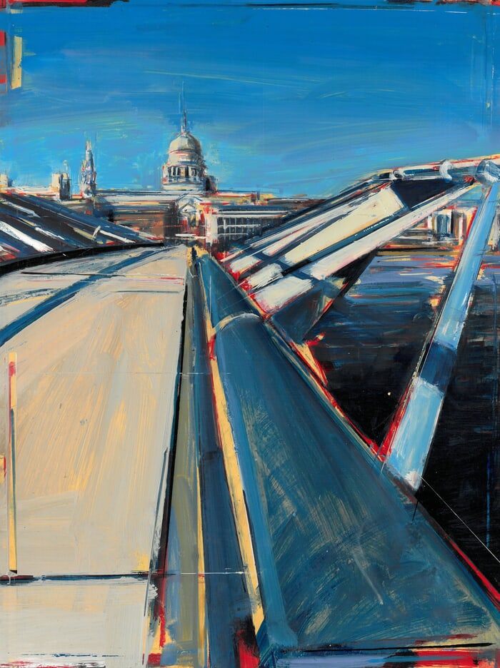 Towards St Paul's (Millennium Bridge) par Tom Voyce