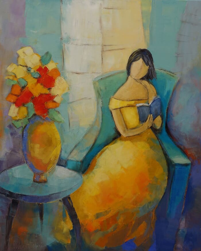 La lecture... von Régine Pivier-Attolini