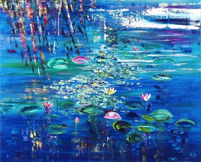 Nymphéas 184 von Joelle Kem Lika