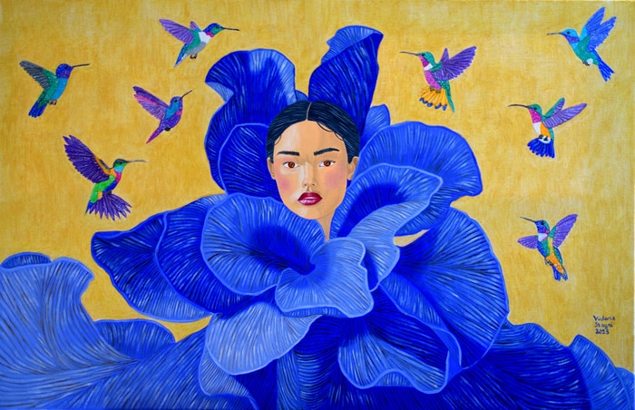 La charmeuse de colibris par Victoria Stagni