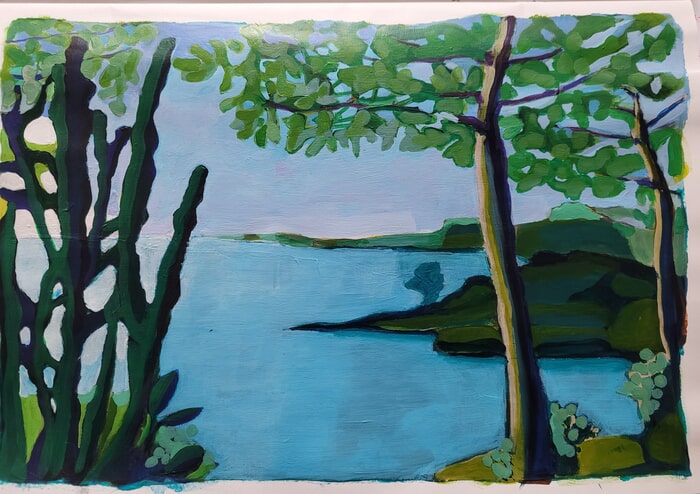 dawn on ocean landscape 2025 by Sophie Levygaley