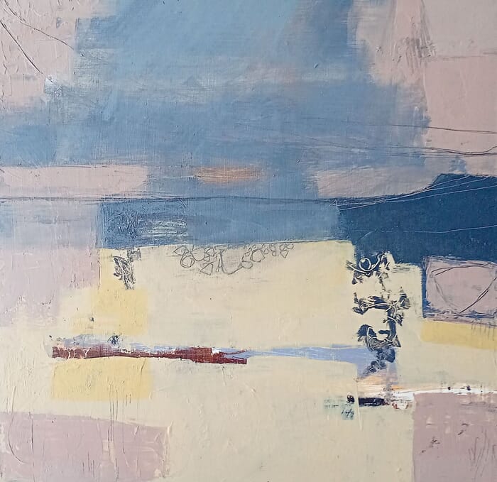 Beach : Winter Skies by Patricia McParlin R.C.A.