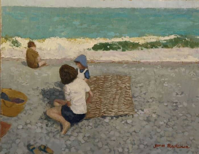 La serviette de plage  by James MacKeown
