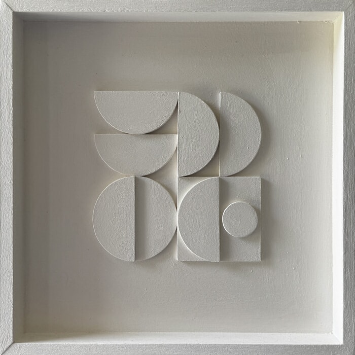 Box relief wall sculpture by Sean Thornhill