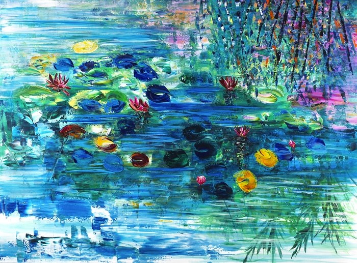 Nymphéas 130 by Joelle Kem Lika